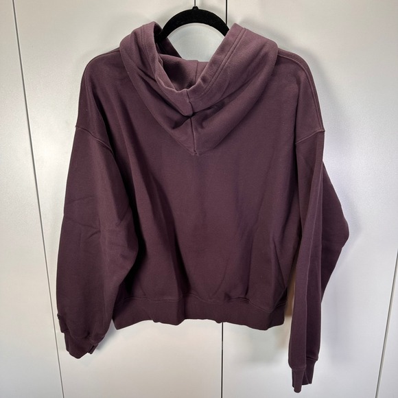 Fabletics Womens Large Plum Hoodie Pullover Long Sleeve Athleisure Comfy Cozy - Picture 3 of 6